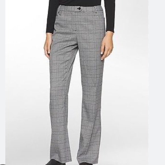 Calvin Klein Houndstooth Print Pants - Picture 2 of 5